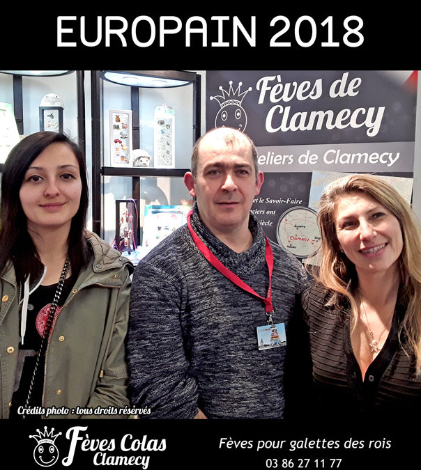 Retour en Image –  salon Europain – le Président de la Fédération des Artisans Boulangers Pâtissiers du Centre-Val de Loire  sur le stand des Fèves Colas Clamecy