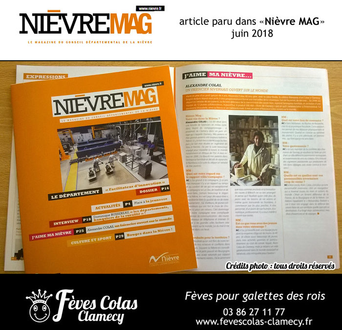 Interview d’Alexandre Colas dans Nièvre magazine
