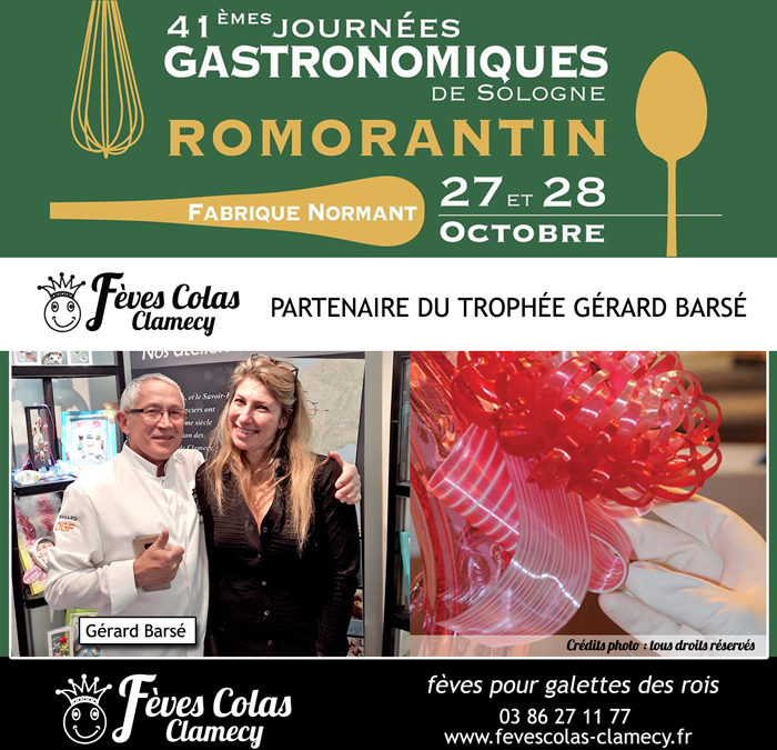 A VOS AGENDAS – Journées Gastronomiques de Sologne Romorantin