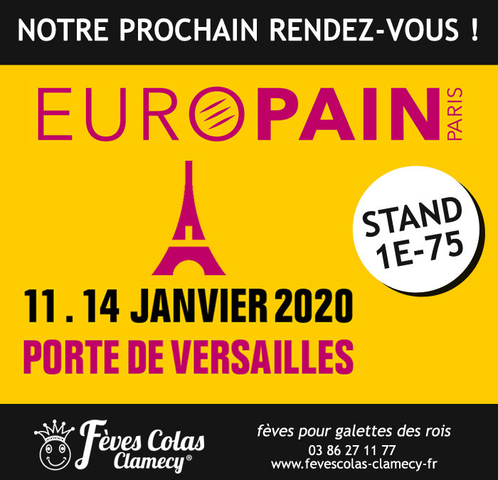 Fèves Colas Clamecy au Salon EUROPAIN 2020