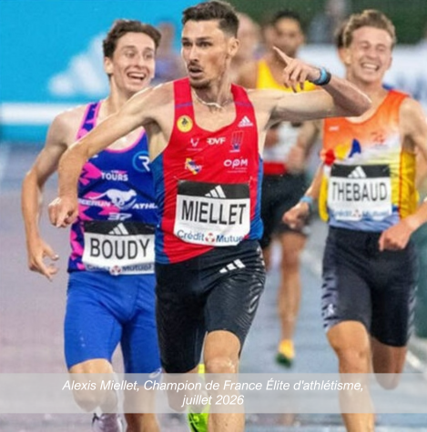 Alexis Miellet, Champion de France Élite d'athlétisme